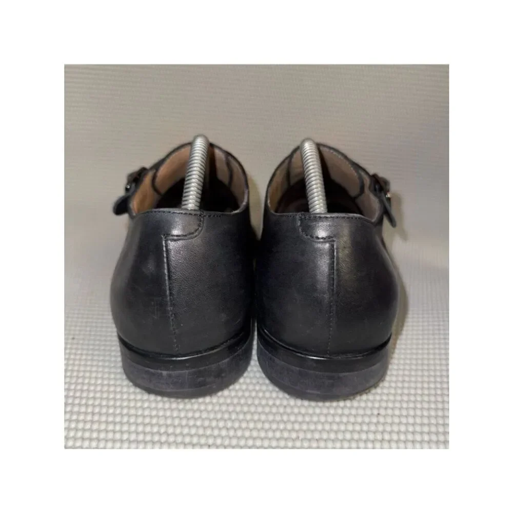 Hugo Boss Monk Double Strap Black Leather Comfort Dress Shoes Men’s Size 9 (42)